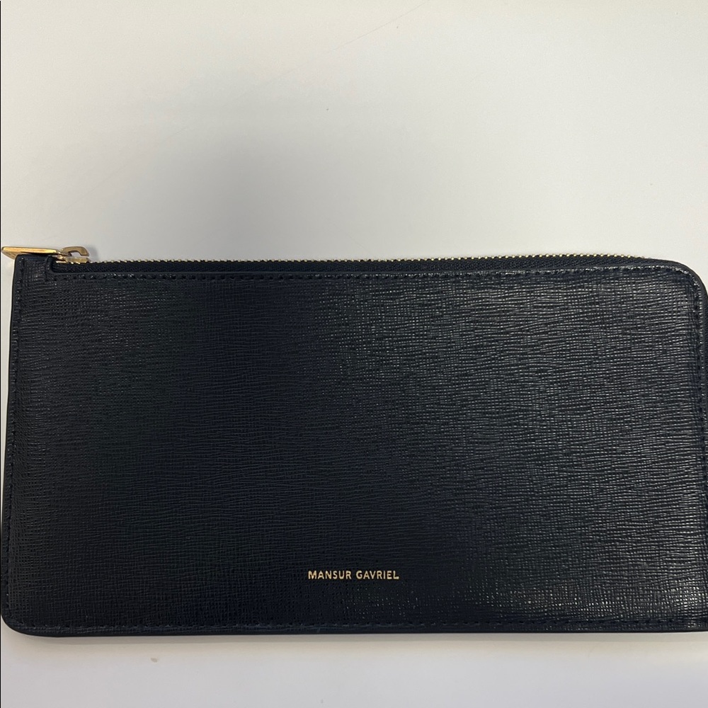 Mansur Gavriel Black Textured Wallet